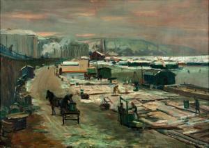 SVOBODA Jaroslav 1879,V zimě u Vltavy,1920,Art Consulting CZ 2012-03-18