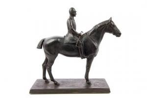 SWAFFIELD BROWN Thomas 1845-1914,huntsman upon a horse,1906,Reeman Dansie GB 2015-04-14