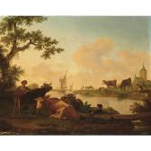 SWAGERS Frans 1756-1836,a river landscape with a shepherdess and her cattl,Sotheby's GB 2006-05-09