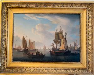 SWAGERS Frans 1756-1836,Port hollandais par temps calme,Etienne de Baecque FR 2023-12-01