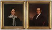 SWAIN William 1803-1847,Pair of half-length portraits of Captain George Ha,1824,Eldred's 2023-08-11