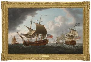 SWAINE Francis 1725-1782,A British warship in three positions in the Channe,Christie's GB 2023-12-08