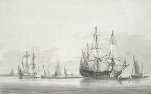 SWAINE Francis 1725-1782,Men-o-war off a coast,Bonhams GB 2015-10-07