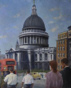 SWAINSON Douglas,View of St. Paul's Cathedral,1963,Burstow and Hewett GB 2010-08-25