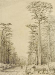 SWAINSSON William 1789-1855,Road Through the Birch Forest,1847,Leonard Joel AU 2010-04-18