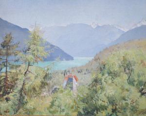 SWAISH Frederick George 1879-1931,Lake of Thun,Gorringes GB 2022-08-15
