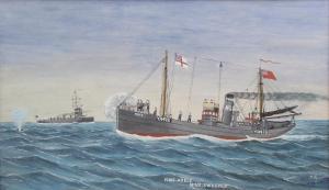 SWAN TOM 1800-1900,HMS Adele Minesweeper,Keys GB 2018-11-27