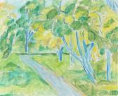 SWANE Christine 1876-1960,A landscape with trees,1948,Bruun Rasmussen DK 2017-04-25