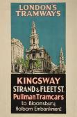 SWANN Edward,LONDON TRAMWAYS, Kingsway, Strand & Fleet. Pullman,1930,Dreweatts GB 2016-06-09
