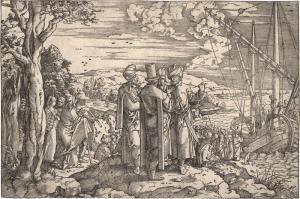 SWART VAN GRONINGEN Jan,Die Predigt Christi auf dem Schiff,1530,Galerie Bassenge 2022-06-01