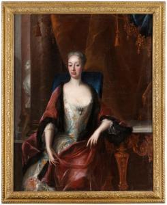 SWARTZ JOHAN DAVID 1678-1729,"Drottning Ulrika Eleonora" (1688-1741).,1725,Bukowskis SE 2011-06-14