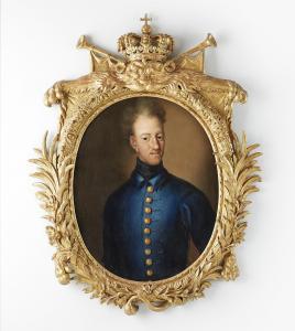 SWARTZ JOHAN DAVID 1678-1729,Porträtt av Karl XII,Stockholms Auktionsverket SE 2017-12-12
