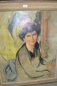 SWASEY DAVID L 1900-1900,portrait of a lady,Lawrences of Bletchingley GB 2018-07-17