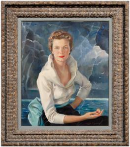 SWASEY DAVID L 1900-1900,portrait of Sara Hastie Low of Charleston, Sou,20th century,Brunk Auctions 2007-09-08