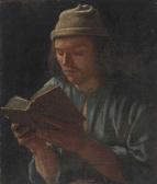 SWEERTS Michiel 1624-1664,Selbstportrait, lesend,Schuler CH 2019-12-11