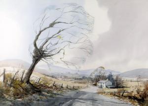 SWEETINGHAM DAVID JOHN,Autumnal scene, landscape with cottage,Rogers Jones & Co GB 2022-02-04