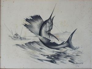 SWENEY Frederick 1912,Sailfish Fishing Illustration,Burchard US 2017-08-20