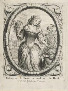 SWIDDE Willem 1660-1697,Odoratus. l'Odeur. a Smelling. de Reu,c. 1680,Jeschke-Greve-Hauff-Van Vliet 2021-07-30