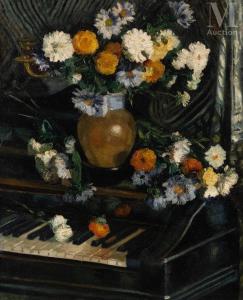 SWIEYKOWSKI Alfred 1869-1953,Bouquet au piano,Millon & Associés FR 2023-05-31