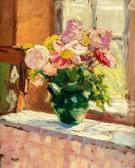 SWIEYKOWSKI Alfred 1869-1953,Bouquet de fleurs dans un intérieur,Millon & Associés FR 2020-07-08