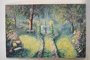 SWIFT MARGARET G 1874-1935,Spring garden landscape,1935,Dargate Auction Gallery US 2013-03-16