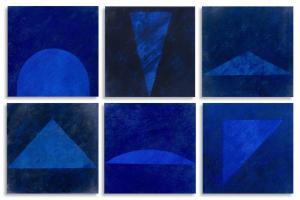 SWIMBERGHE Gilbert 1927-2015,Blue compositions,1993-1994,De Vuyst BE 2024-03-02