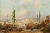 SWING David 1864-1945,Desert Landscape with Cacti,1941,Weschler's US 2008-04-19