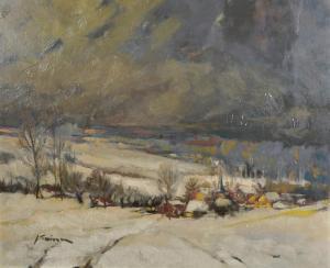 SWINNEN J 1900,A Snow Covered Landscape,John Nicholson GB 2017-03-29