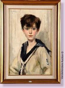 SWYNCOP Philippe 1878-1949,Portrait de Paul Hanrez à l'âge de 10 ans,1919,VanDerKindere 2009-04-21