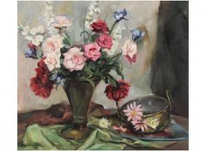 SYBRANDS Wilfried 1912-1991,Still life with flowers.,1943,Bernaerts BE 2009-05-11
