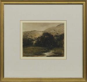 SYKES George 1863-1942,RIVER AND HILLS,McTear's GB 2021-12-15