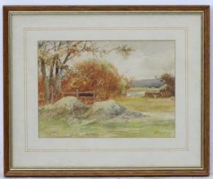 SYKES I.C,Country landscape with figures building a hay rick,Dickins GB 2020-01-27