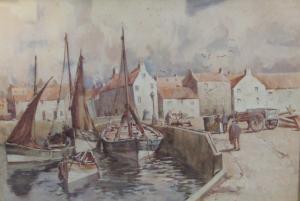SYKES John Gutteridge 1866-1941,Harbour Scene,Bonhams GB 2014-02-13
