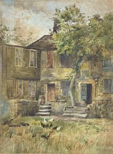 SYKES John Gutteridge 1866-1941,Poultry before a stone-built house,David Lay GB 2024-01-07