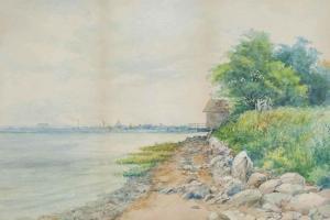 SYLVESTER Harry E(lliott) 1860-1921,View from the beach,1895,Christie's GB 2014-07-22