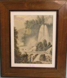 SYMES Ivor I.J. 1899-1937,Anglerpaar vor Gebirgsfluss mit Wasserfall,Johann Sebok DE 2009-10-10