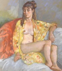 SYMONDS Ken 1927-2010,Reclining female nude,Halls GB 2016-03-16