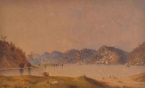 SYMONS JOHN 1832-1897,Landscape with Fisherman,Leonard Joel AU 2013-04-24