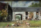 SYMS B 1900-2000,Farmyard Scene with Hens,Mealy's IE 2014-07-15