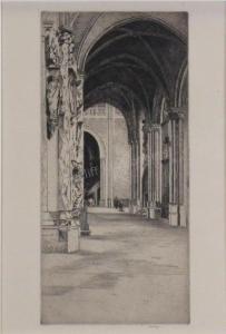SYNGE Edward Millington 1860-1913,a church interior,Wickliff & Associates US 2020-05-30