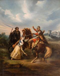 SYPNIEWSKI Feliks,Meeting of Alf and Aldona in the presence of Halba,1855,Desa Unicum 2023-12-19