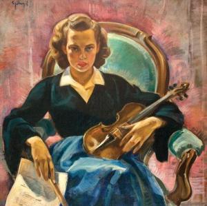 SZÖNYI Stefan 1913-1967,Violonista,Artmark RO 2009-10-15