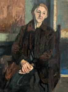 SZABADOS Jenő 1911-1942,Old lady,1936,Nagyhazi galeria HU 2021-02-24