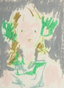 SZADUJKIS Piotr 1938-1977,Dziewczynka z zielonymi kokardami,Desa Unicum PL 2016-02-23