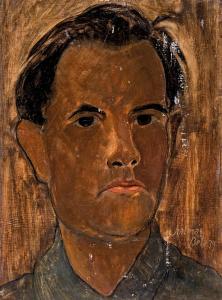 SZALMAS Béla 1908-1961,Self-portrait,1939,Nagyhazi galeria HU 2020-12-08