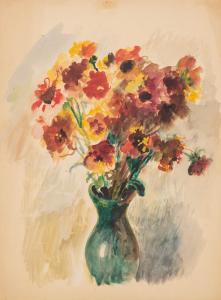 SZANCER Jan Marcin 1902-1973,Kwiaty w zielonym wazonie,1902,Sopocki Dom Aukcjny PL 2024-03-23