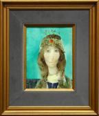 SZASZ Endre 1926-2003,Pale Eyed Woman in a Tiara,Clars Auction Gallery US 2010-09-12