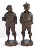 SZCZEBLEWSKI Waclaw Bernard 1888-1956,Para rzeźb chłopcow,Rempex PL 2009-01-28