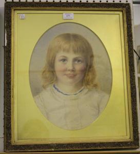 Szczepanowska Vanda,'Cecile' (Portrait of a Young Girl),1885,Tooveys Auction GB 2017-11-01