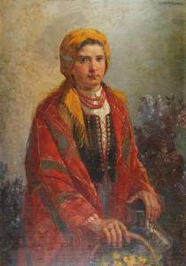 SZCZUGOWSKI Marian 1900-1900,Kwiaciarka,1920,Rempex PL 2015-12-16
